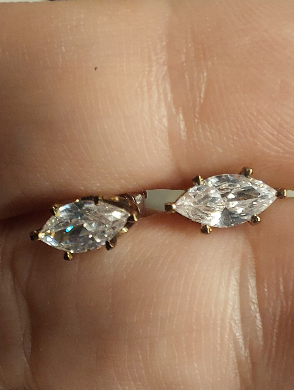 Marquise Cubic Zirconia Stud Earrings